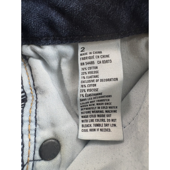 American Eagle Shorts Womens Sz 2 Dark Blue Bermuda Super Stretch, - Picture 3 of 4